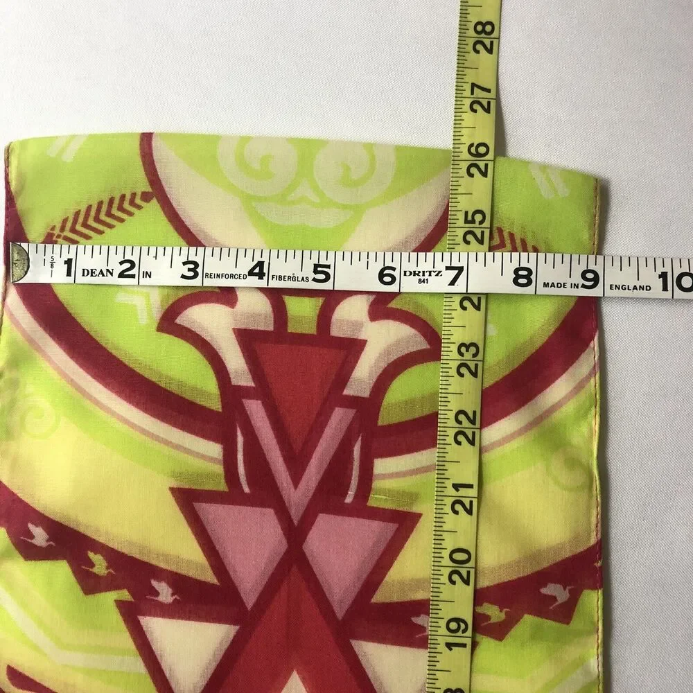 Fordcares “Warriors In Pink” Scarf Women Pink Red Green Rectangular Size 52 x 9